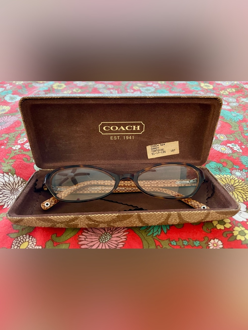 Coach Vintage Darcy Women's Eyeglass Frames in Tortoise